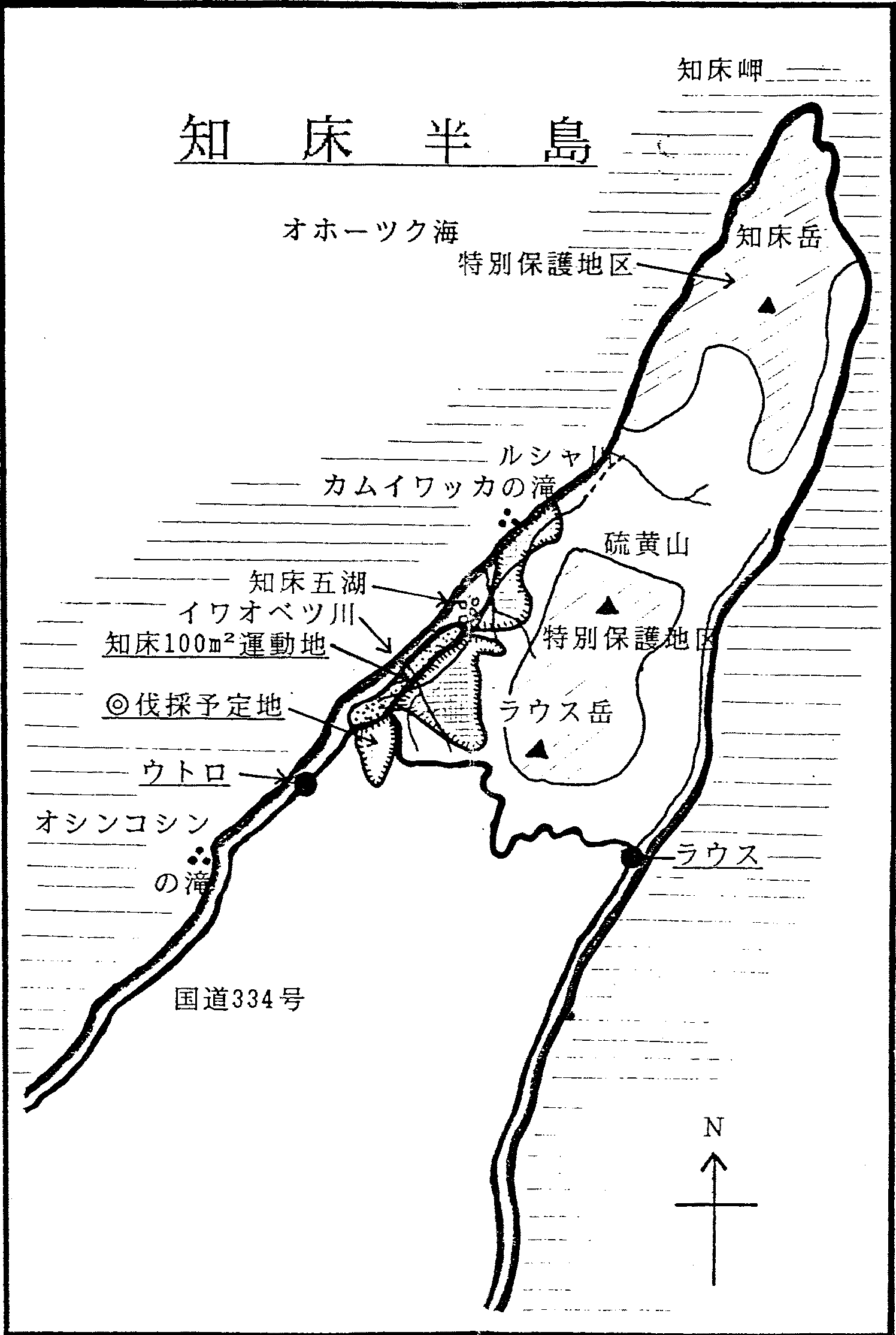 Shiretoko map